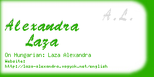 alexandra laza business card